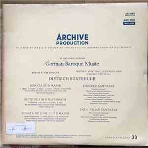 Dieterich Buxtehude - Sonata In D Major / Suite Op. 1 In B Flat Major / Sonata Op. 2 No. 2 In D Major / 2 Sacred Cantatas / 2 Christmas Cantatas download mp3 flac