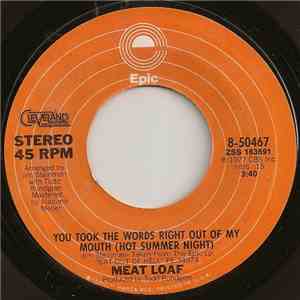 Meat Loaf - You Took The Words Right Out Of My Mouth download free