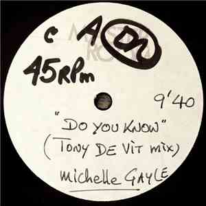 Michelle Gayle - Do You Know (Tony De Vit Mixes) download mp3 flac