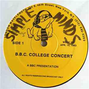 Simple Minds / The Specials - BBC College Concert #29 download mp3 flac