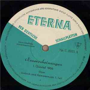 Various - Neuerscheinungen I. Quartal 1966 download free