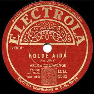 Verdi, Tchaïkovsky, Helge Roswaenge - Holde Aida / Wohin Seid Ihr Entschwunden ? download mp3 flac